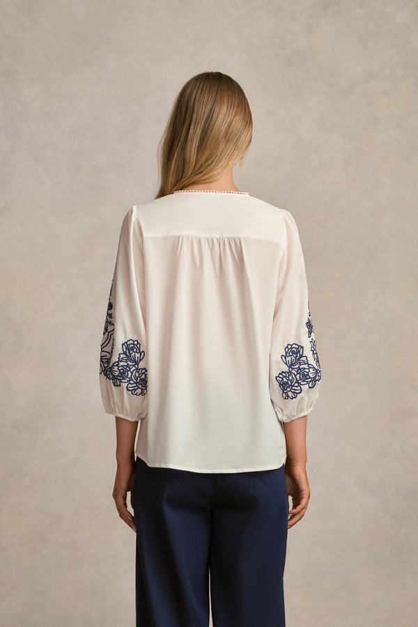 Embroidered Shirt - White
