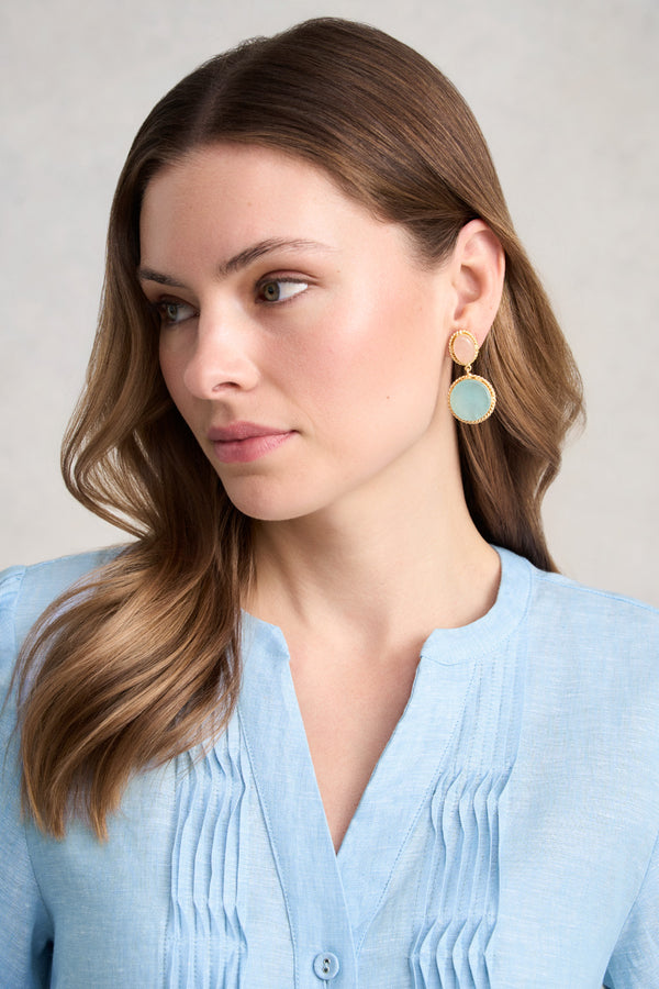 Two Tone Earrings - Multicolour