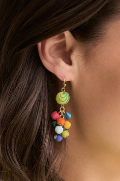Tropical Kantha Earrings