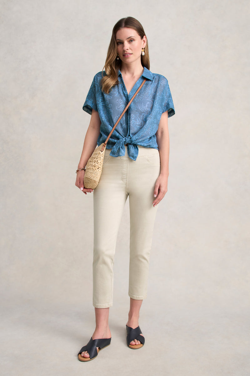 Spindrift Printed Tencel Shirt Acid Blue main image 1