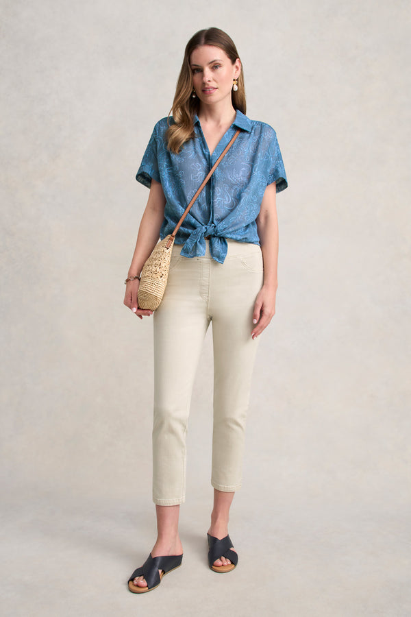 Printed Shirt - Tonal Mermaid Print