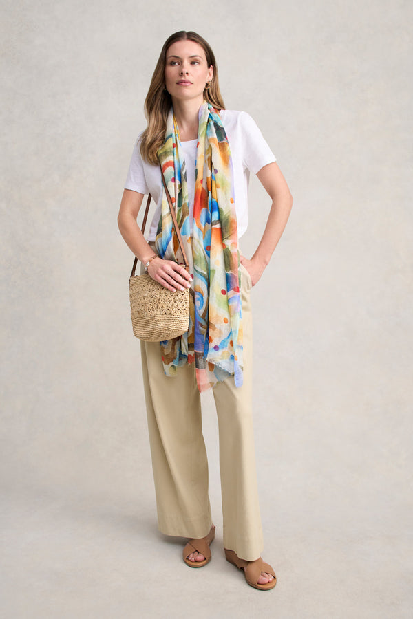 Linen Blend Pant - Taupe