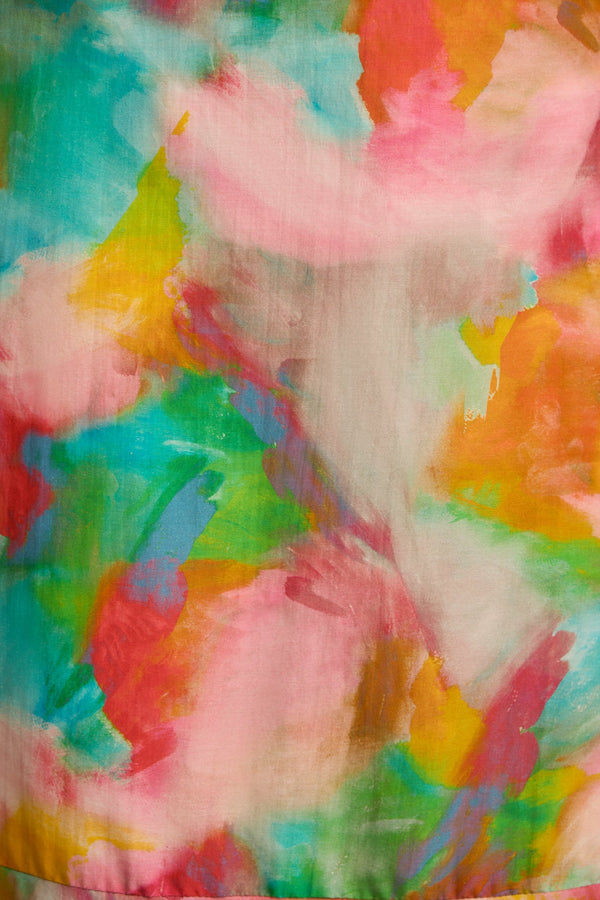 Tiered Skirt - Abstract Print