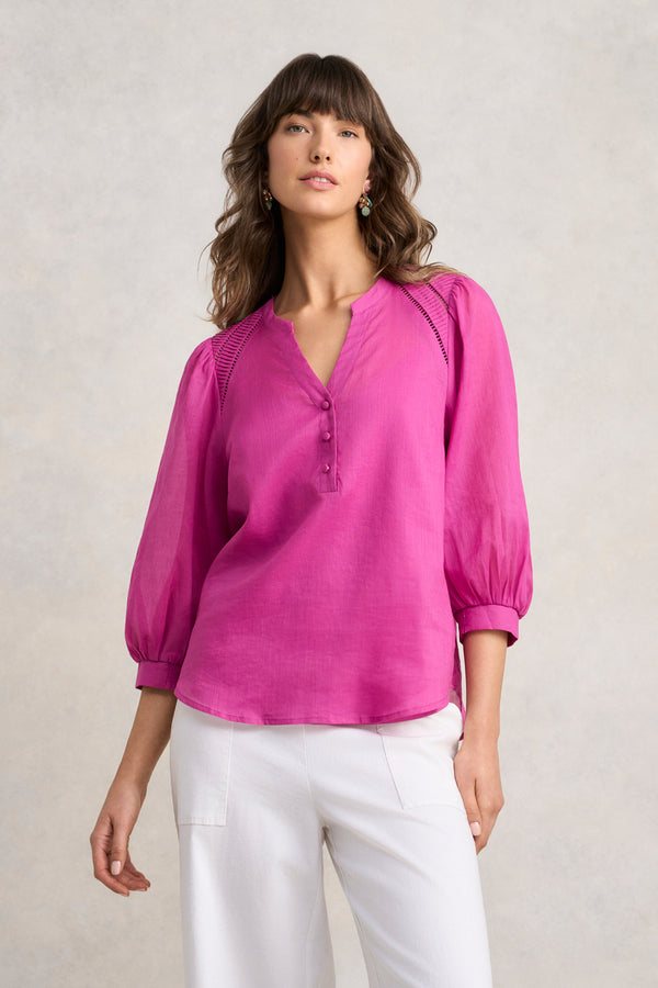 Trim Detail Blouse - Orchid