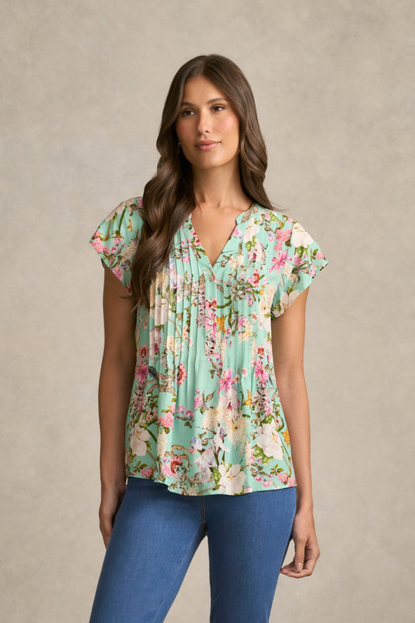 Lightweight Print Blouse - Orchid Print