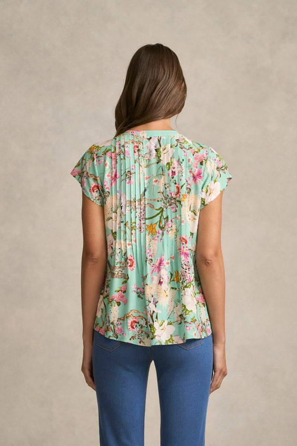 Lightweight Print Blouse - Orchid Print
