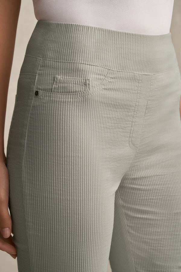 Bengajean® Short Seersucker - Silver Stripe
