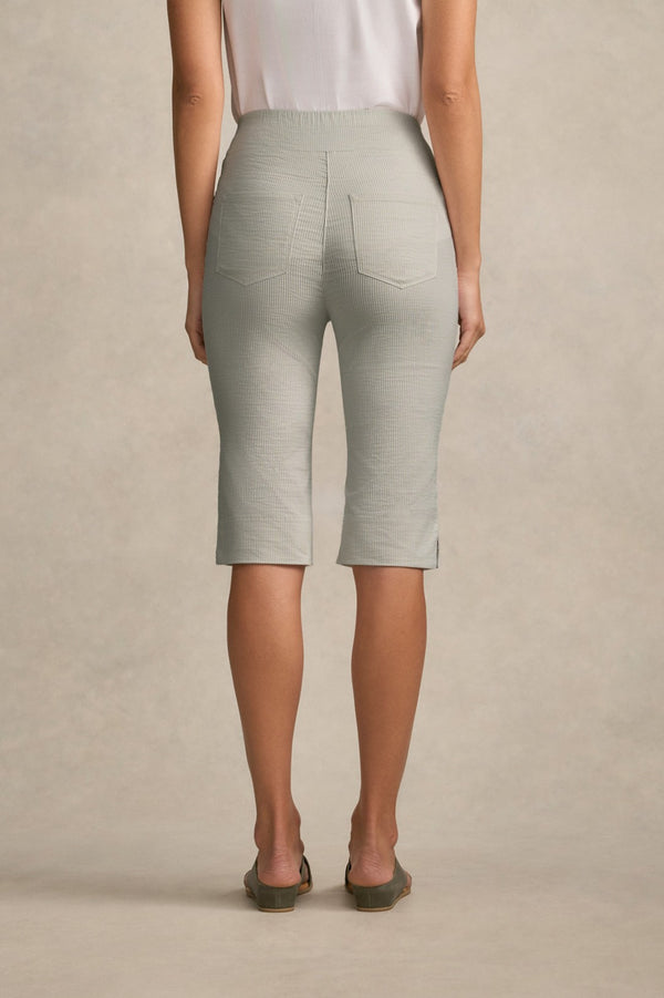 Bengajean® Short Seersucker - Silver Stripe