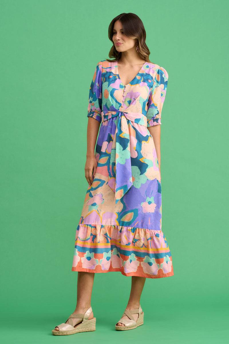 Shop Now for Printed Maxi Dress in Australia Blue Illusion