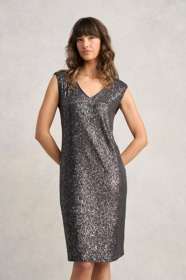 Sequin Dress - Gunmetal