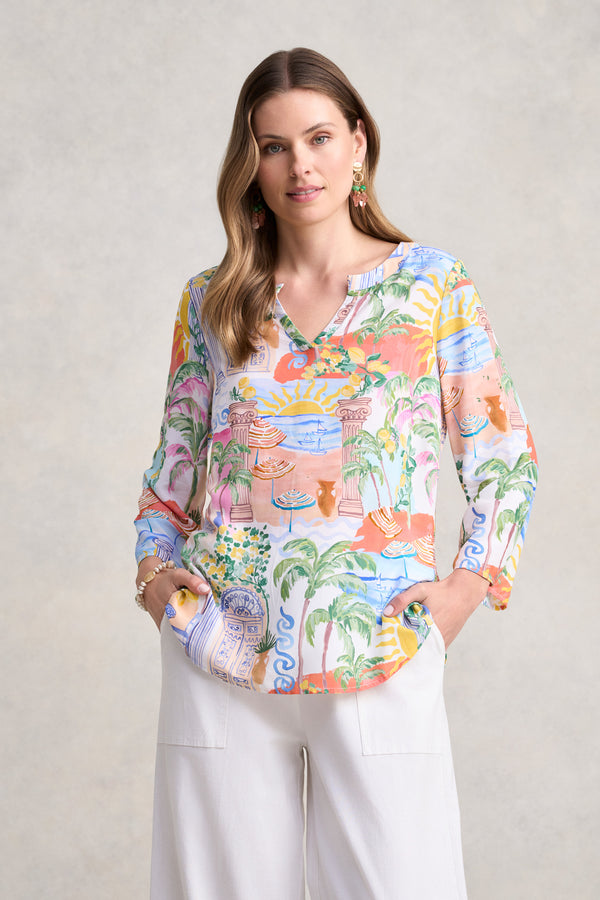 Swing Hem Tunic - Resort Print