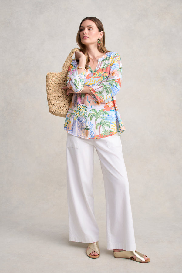 Swing Hem Tunic - Resort Print
