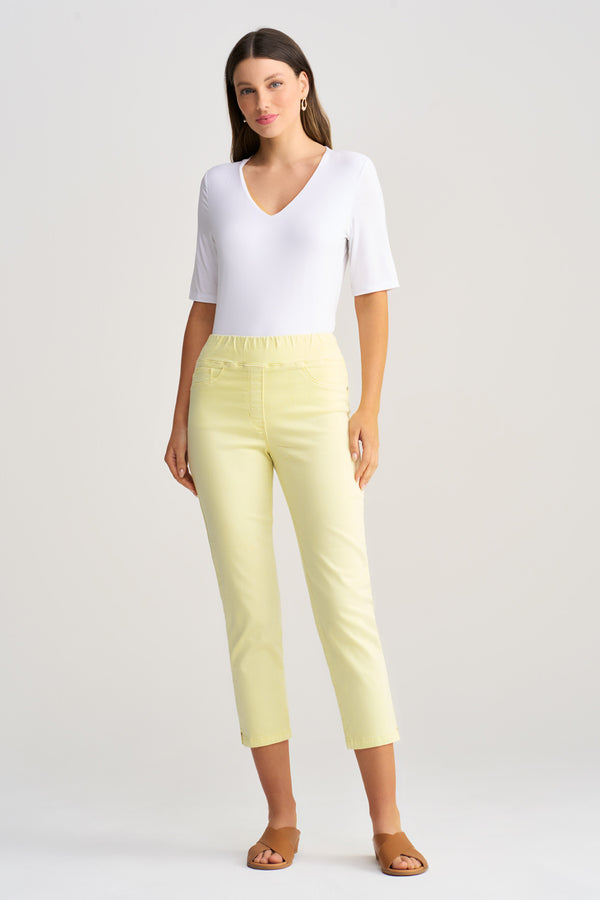 Bengajean Three Quarter Slim Leg - Limoncello