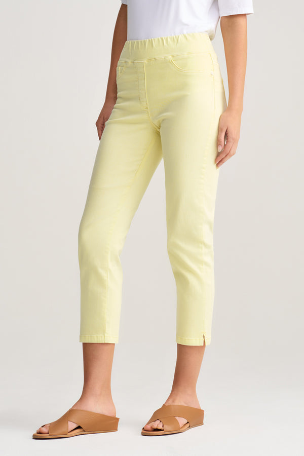 Bengajean Three Quarter Slim Leg - Limoncello
