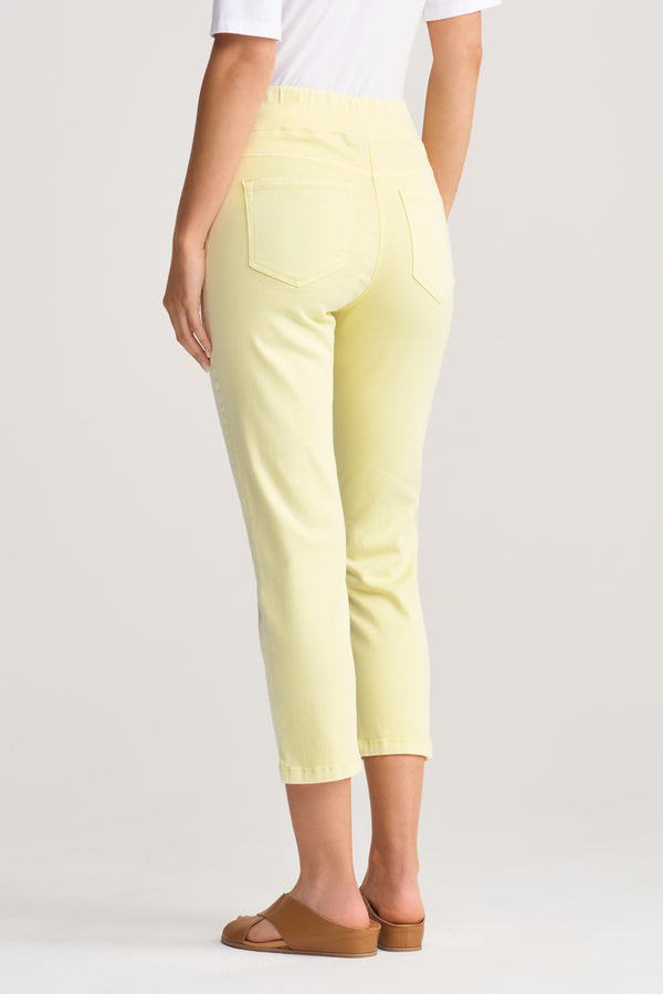 Bengajean Three Quarter Slim Leg - Limoncello