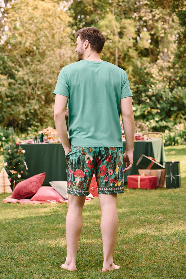 Nathalie Lété Mens PJ Set - Forest Green Gingham