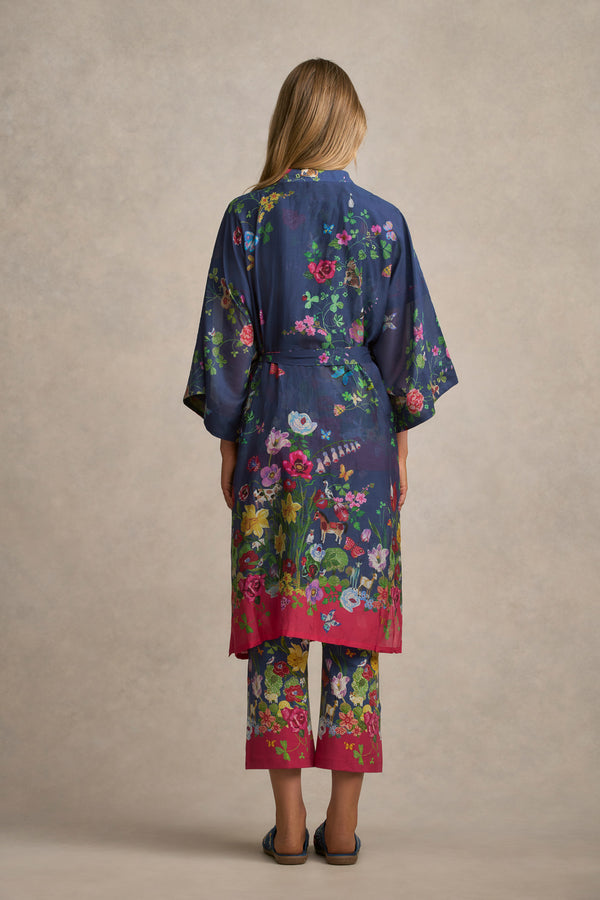 Nathalie Lété Cotton Silk Kimono - Secret Grove Print