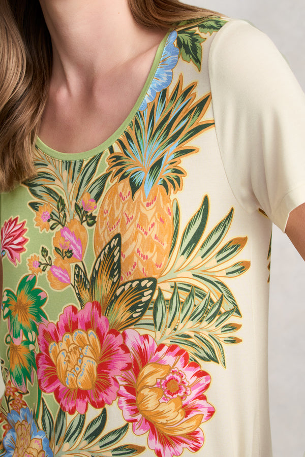 Printed T-Shirt - Tropical Placement