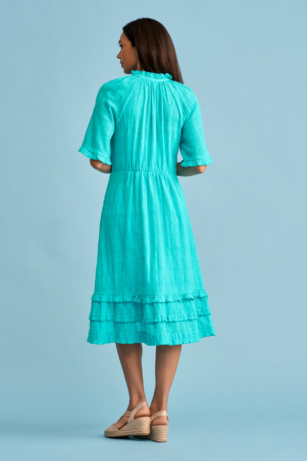 Textured Cotton Dress