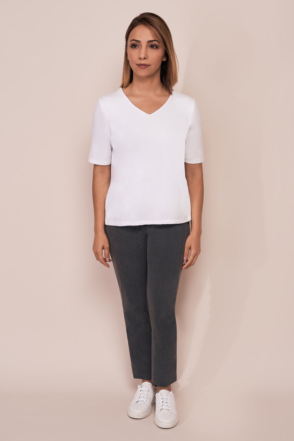 Bengajean Long Length Skinny Leg Petite - Grey Denim