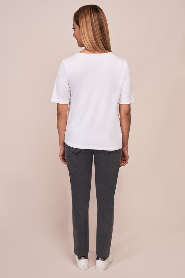 Bengajean Long Length Skinny Leg Petite - Grey Denim