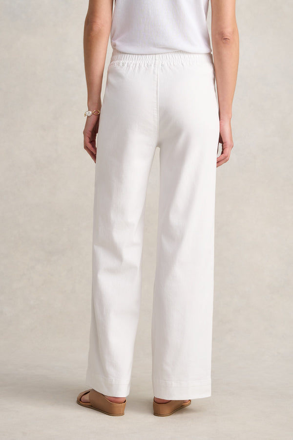 Wide Leg Jeans - White