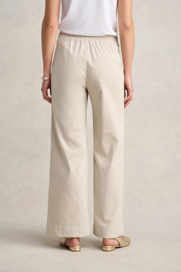 Wide Leg Jeans - Taupe