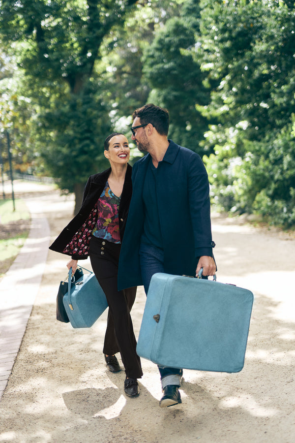 Printed Lurex Stripe Blouse - Oversized Floral Print