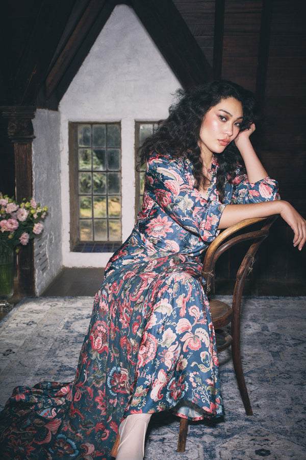 Printed Jacquard Dress - Tapestry Print