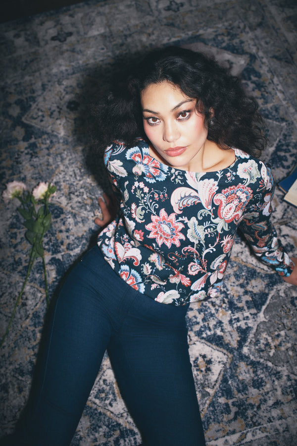 Printed Cotton Jumper - Tapestry Print