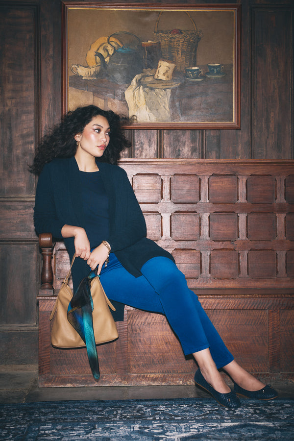 Bengajean® Velvet Straight Leg - Prussian Blue