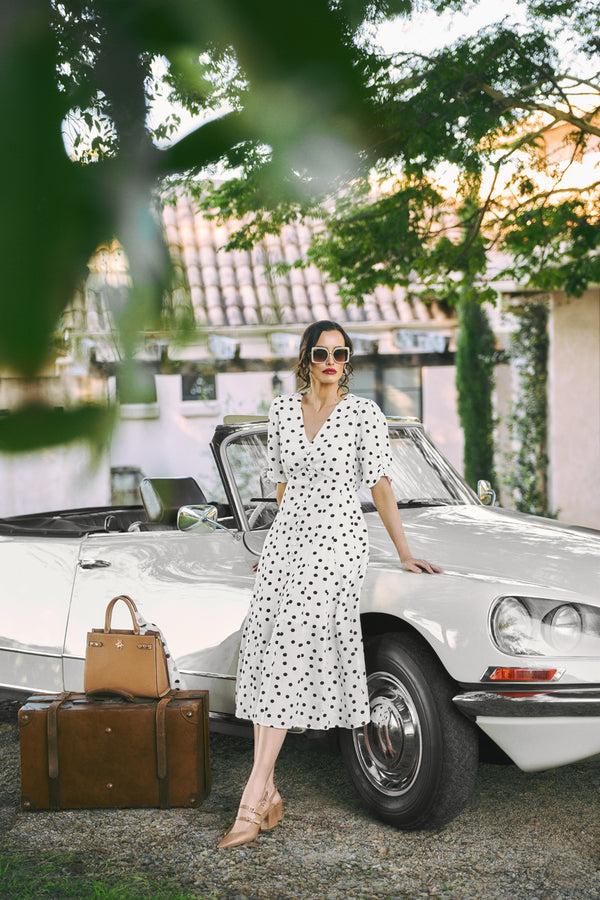 Spot Panel Dress – Spot Print