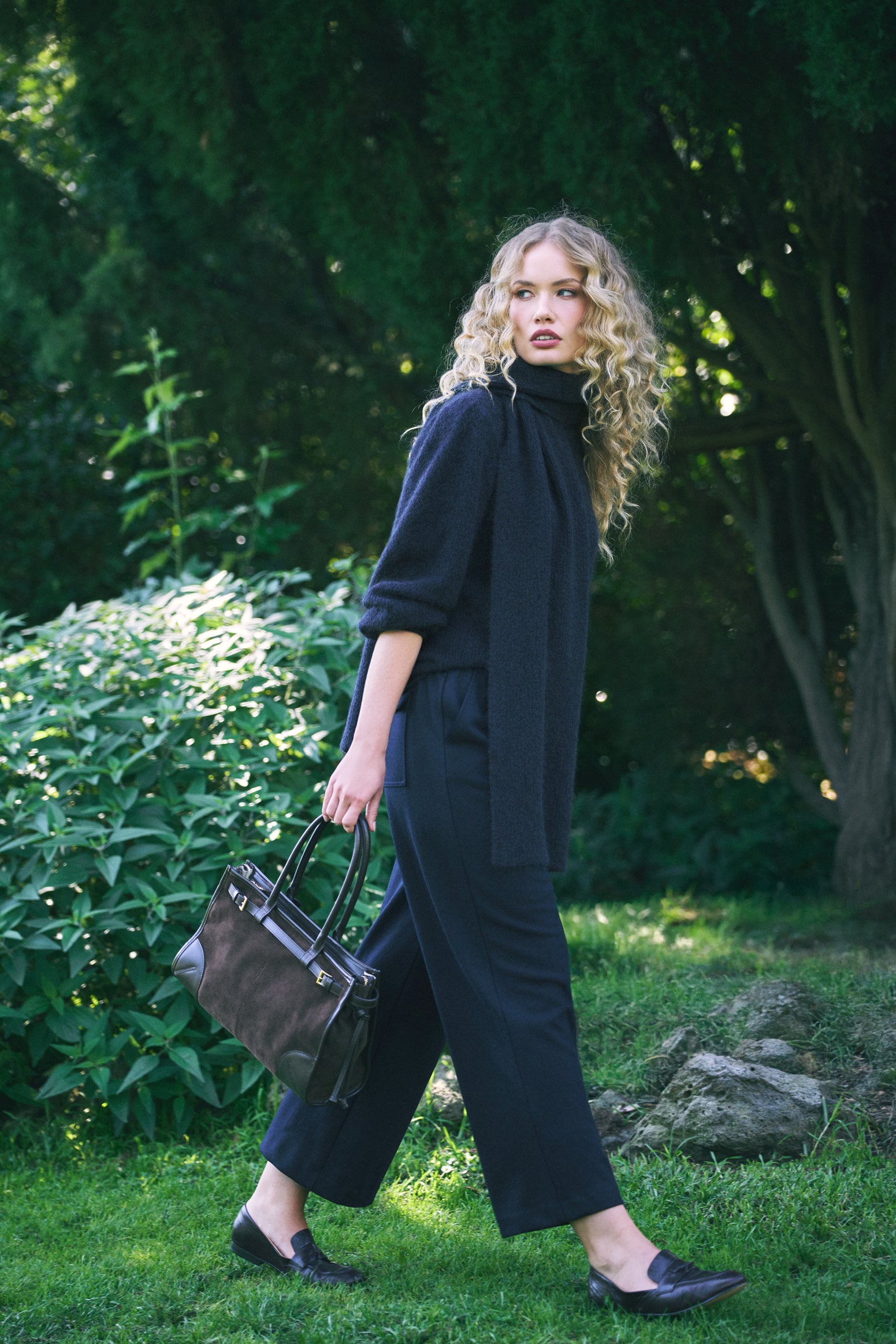 7/8th Boiled Wool Pant - Indigo – Blue Illusion