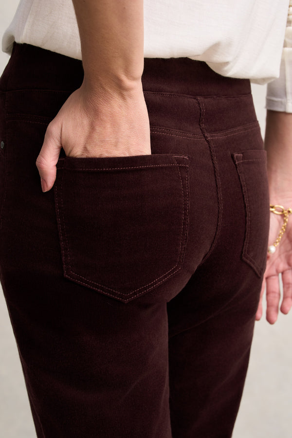 Bengajean® Cord Straight Leg - Burgundy