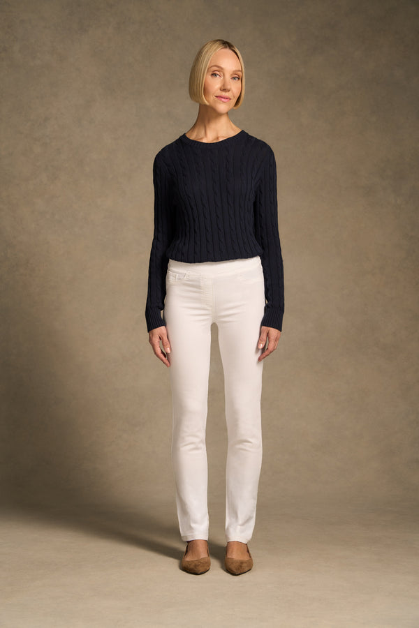 Bengajean® Full Length Straight Leg - White