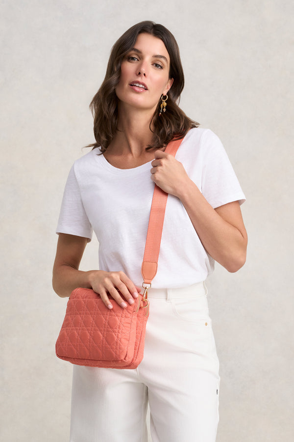 Quilted Crossbody - Terracotta