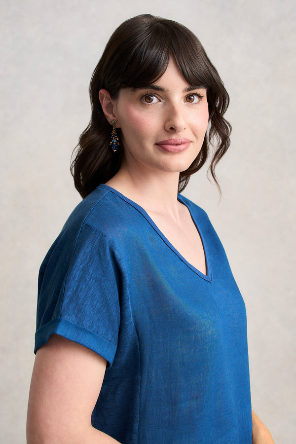 French Linen Gauze T-Shirt - Thenards