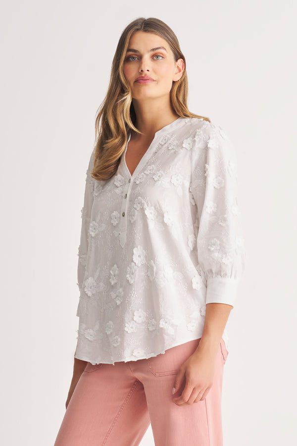 3D Embroidered Blouse