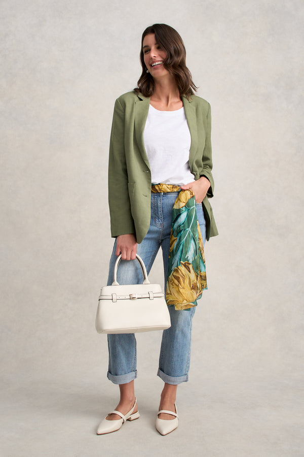 Linen Lyocell Blazer - Sage Green