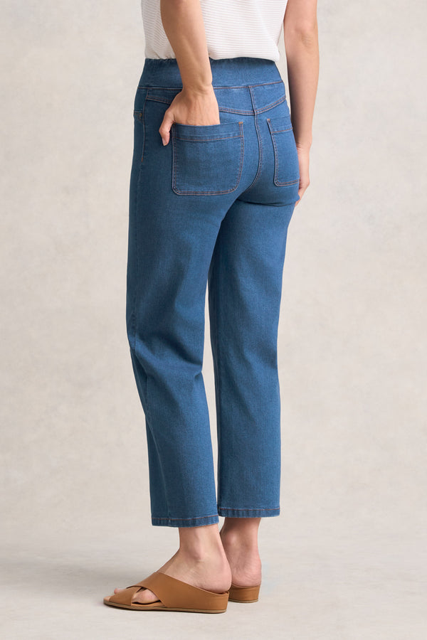 BENGAJEAN ANKLE LENGTH RELAXED - DARK DENIM