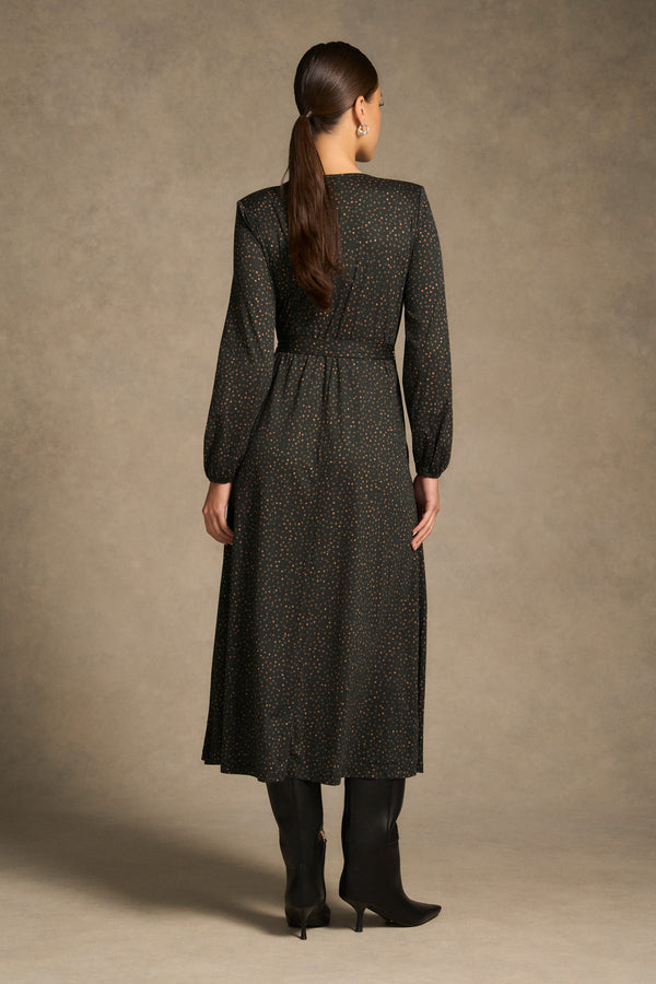 Mercerised Cotton Dress - Dappled Print