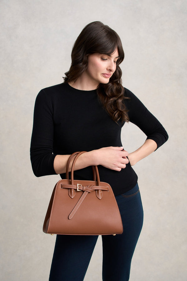 Bowler Bag - Dark Tan
