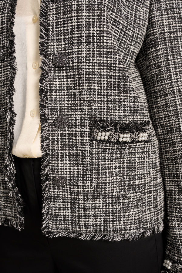 Trim Detail Jacket - Classic Texture