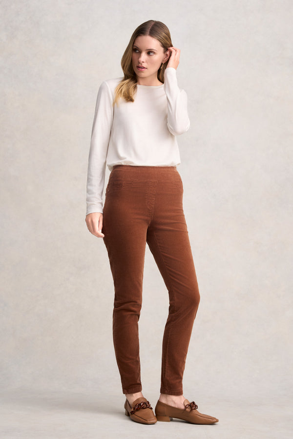 BENGAJEAN CORD SKINNY LEG - CINNAMON