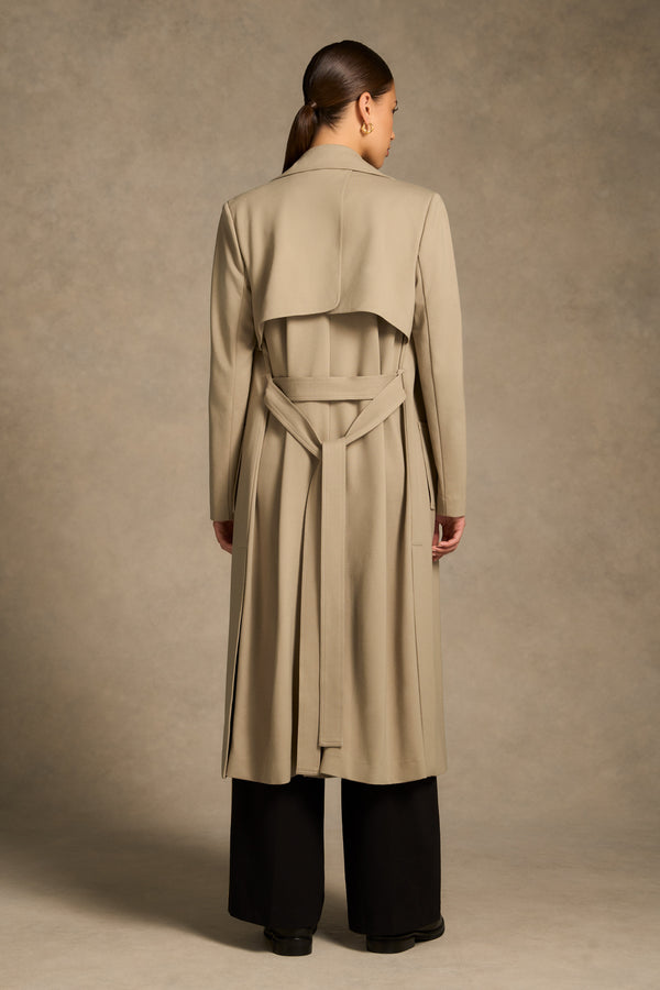 Ponte Trench Coat - Classic Tan