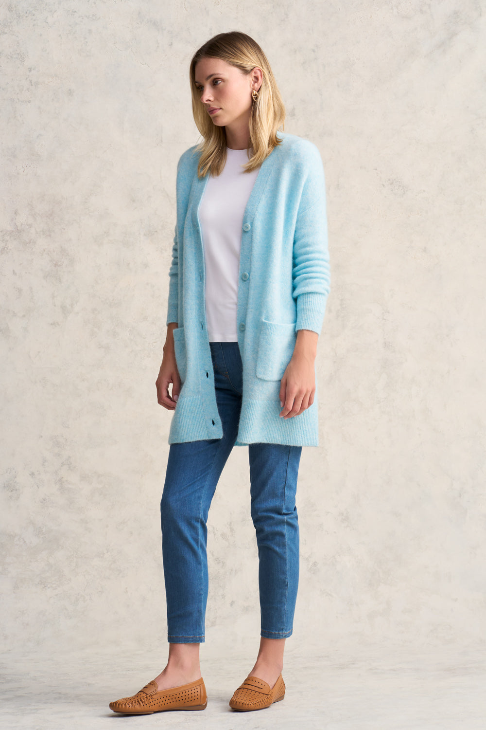 Button Through Mohair Cardigan