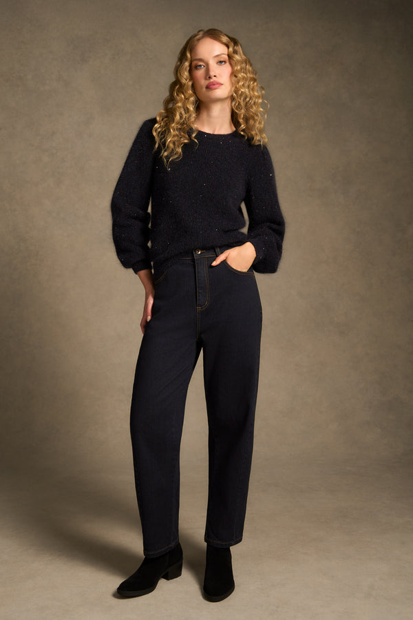 Puff Sleeve Jumper - Starry Night