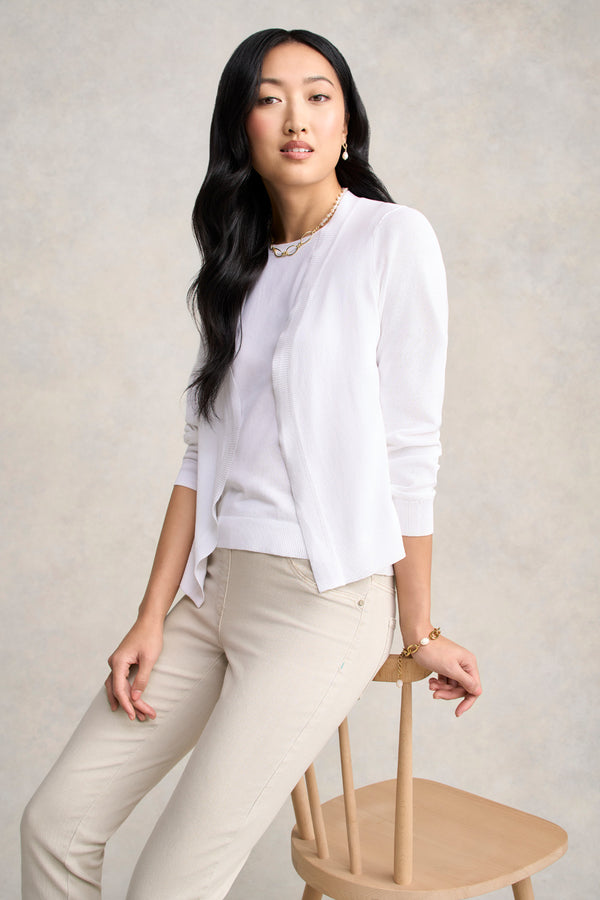 Essential Cardigan - White