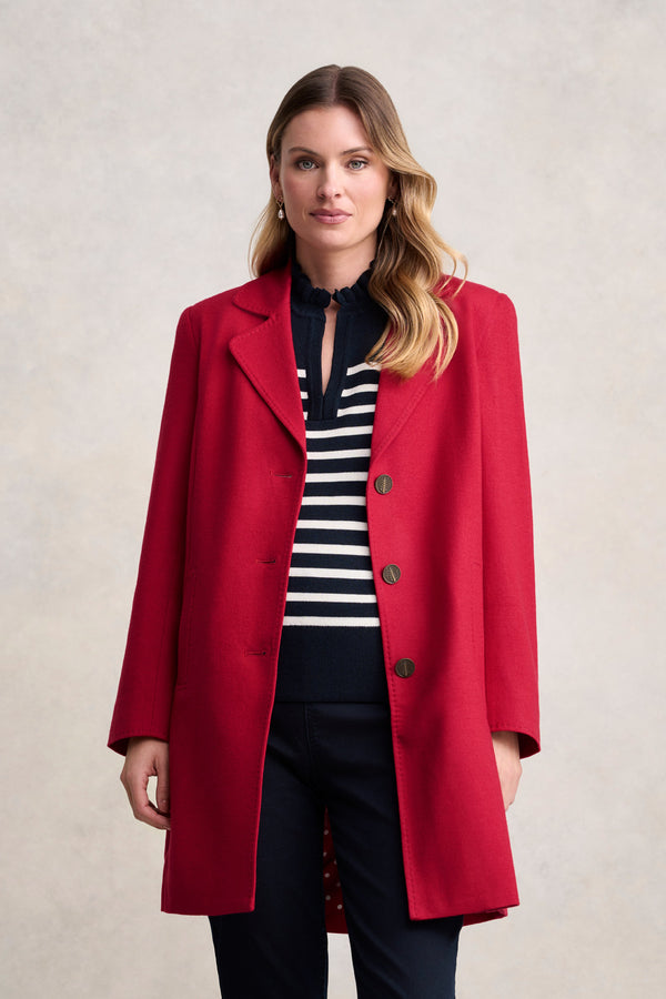 Wool Coat - Rouge