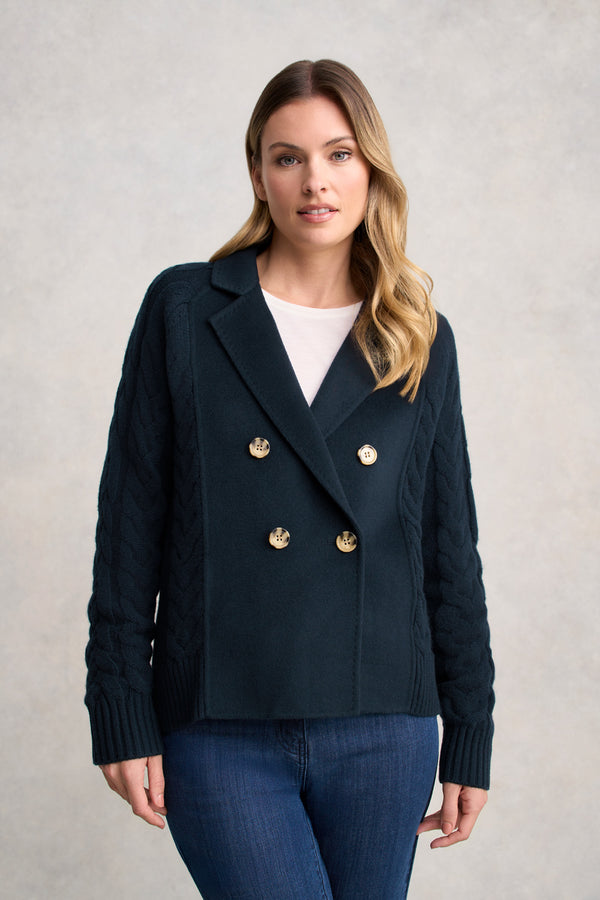 Cable Mix Jacket - Ink